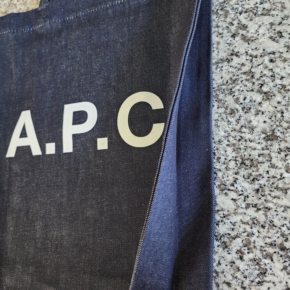 NWT - A.P.C. Lou Denim Tote Bag – Indigo 💙👜 (#11149) - Picture 5 of 10
